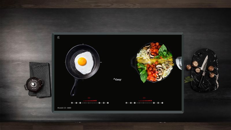 tính năng bếp từ đôi Canzy CZ8ID