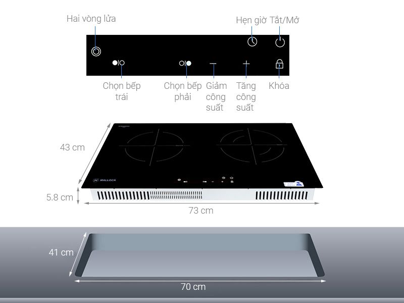 Đánh giá bếp từ hồng ngoại Malloca MH-7311IR