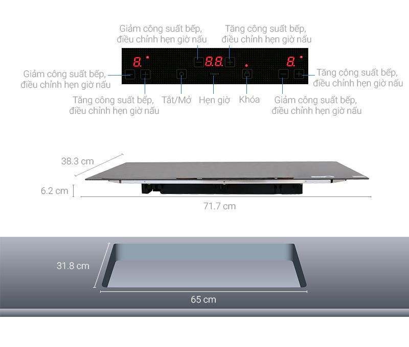  Thông tin bếp từ Malloca MH 02IS