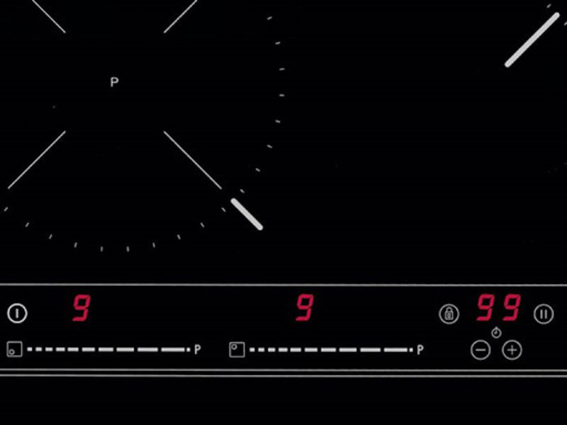 Bảng điều khiển cho phép điều chỉnh độc lập từng vùng nấu